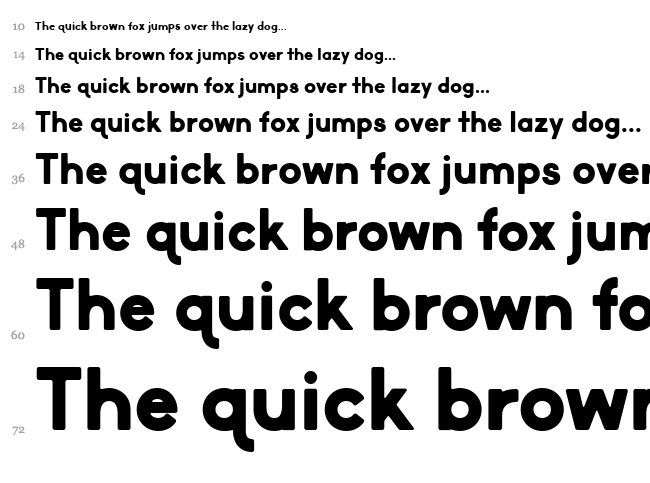 Market Fresh font waterfall